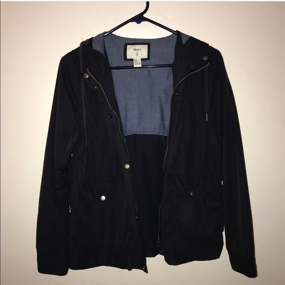 Dark Navy Blue Utility Jacket